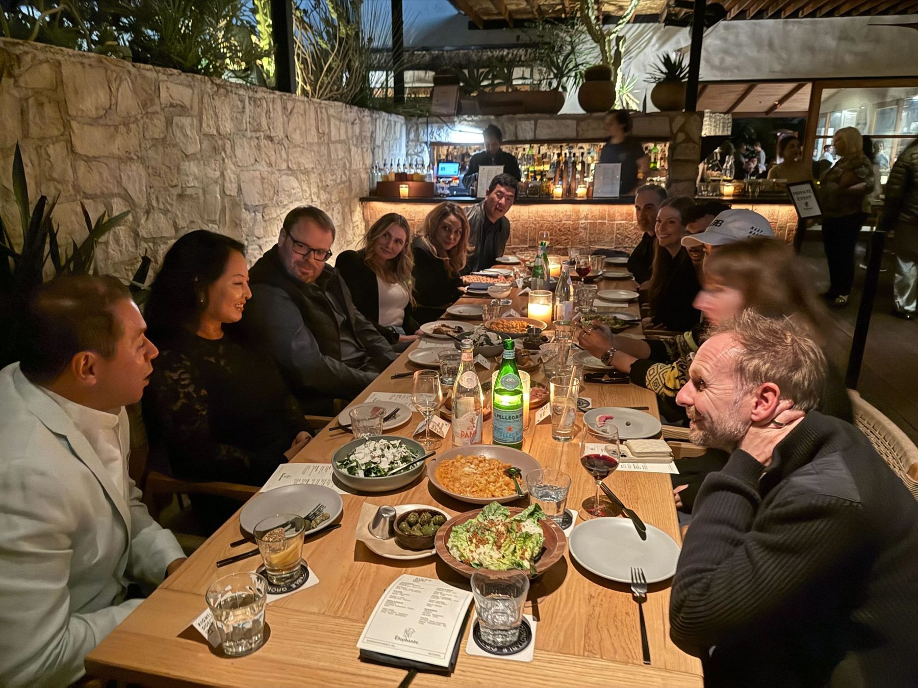 Members at a Storm King exec dinner in Los Angeles